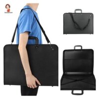 Hộp đựng danh mục đầu tư nghệ thuật BEAUTYHAVEN, Dung tích lớn Phác thảo Vẽ tranh A3 Túi bảng vẽ, Chống bụi quá khổ có tay cầm có dây kéo Túi phác thảo vai Du lịch