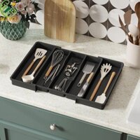 Hộp đựng dao kéo HJKL Có thể điều chỉnh Thìa giữ nhỏ gọn, Nĩa