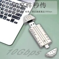 Hộp đựng di động SSD M.2 NVME tốc độ cao JMS583 điều khiển chính USB TYPE-C đầu kép cắm trực tiếp