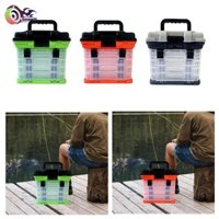 Hộp đựng đồ câu cá Dovewill với bộ chia có thể tháo rời Khay đựng đồ di động dung tích lớn Hộp thu hút 4 lớp thực tế cho quà tặng Angler