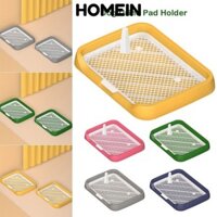 Hộp đựng đồ cho chó HOMEIN, Đồ dùng cho thú cưng bằng nhựa Nhà vệ sinh cho chó, Di động Dung tích lớn Dễ dàng làm sạch Giá đỡ miếng lót nước tiểu cho chó có thể tái sử dụng cho chó nhỏ