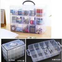 Hộp Đựng Đồ Chơi Lego Phân Loại Cỡ Lớn Trong Suốt Chống Bụi Cho Bé