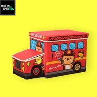 Hộp đựng đồ chơi Vải DC001 - Thùng đựng đồ Kiêm Ghế ngồi chơi Cho bé Hình ô tô