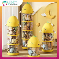 Hộp đựng đồ chơi, Xô búp bê dung tích lớn trong suốt Quả chanh vàng có đèn