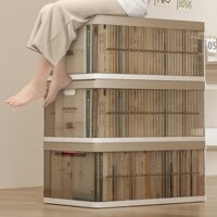 Hộp đựng đồ đa năng DSBY, Hộp nhựa đựng quần áo trong suốt có thể xếp chồng bảo quản đồ tiện lợi