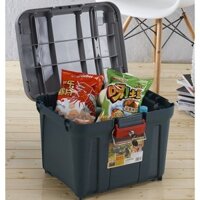 Hộp đựng đồ dung lượng lớn Jian'an có khóa, hộp đựng đồ dày, hộp nhựa lớn có lỗ khóa, hộp đựng đồ