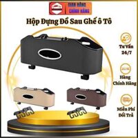 Hộp đựng đồ ghế sau ô tô chất liệu bằng da cao cấp.Hộp để đồ, đựng-lưu trữ đồ 3in1 giá đỡ điện thoại thiết kế sang trọng