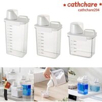 Hộp đựng đồ giặt CATCHARE294, Hộp đựng bột giặt bằng nhựa trong suốt, Kín khí đa năng có nắp đậy Hộp đựng đồ giặt Phụ kiện phòng giặt