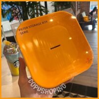 Hộp đựng đồ kiêm đế trưng bày màu cam Filter Storage Box Serie