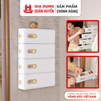 Hộp đựng đồ lót, tất vớ nắp kín chia ngăn thông minh Decor chống bụi, nhựa PP, dán tủ siêu chắc 7203