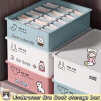 Hộp Đựng Đồ Lót/Vớ Bằng Nhựa Chia Ngăn Ba Trong Một Tiện Dụng
