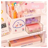 Hộp đựng đồ ngăn kéo + Ống đựng bút để bàn