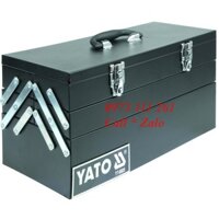 Hộp đựng đồ nghề bằng sắt sơn tĩnh điện 5 ngăn Yato YT-0885 độ bền cao, đựng được nhiều đồ hơn bao vận chuyển