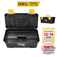 Hộp Đựng Đồ Nghề, Dụng Cụ Đa Năng Deli Cao Cấp Chính Hãng 12/13/14'' Chất Liệu Chắc Chắn