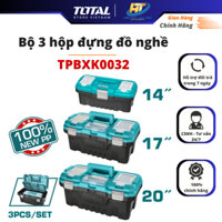 Hộp đựng đồ nghề dụng cụ TOTAL, hộp nhựa đựng dụng cụ kích thước 14-20inch chất liệu nhựa PP cứng cáp, chịu lực