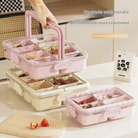 Hộp đựng đồ nhà bếp có nắp để chia.