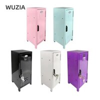 Hộp đựng đồ trang điểm WUZIA, Mini có khóa Tủ đựng hồ sơ dọc, Sắt không gian lớn Piggy Bank Lưu trữ máy tính để bàn