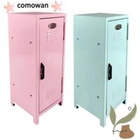 Hộp đựng đồ trang điểm COMOWAN, Mini có khóa Tủ đựng hồ sơ dọc, Sắt không gian lớn Piggy Bank Lưu trữ máy tính để bàn