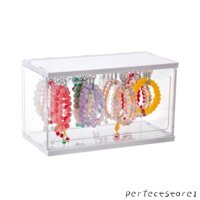 Hộp đựng đồ trang sức Acrylic trong suốt hoàn hảo Hộp vòng tay sành điệu có đường ray và móc Bông tai và vòng cổ trưng bày Organ