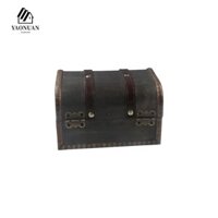 Hộp đựng đồ trang sức AROMA, Hộp đựng kho báu cổ điển thực tế bằng gỗ, Tinh tế có khóa Hộp đựng đồ cổ