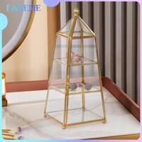 Hộp đựng đồ trang sức bằng kim loại thủy tinh Hộp đựng đồ trang sức Hộp đựng mỹ phẩm chống bụi hiện đại cho vòng tay Vòng cổ lưu niệm Anklets