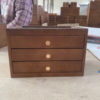 Hộp Đựng Đồ Trang Sức Tinh Xảo Bằng Gỗ Rắn, Kẹp Tóc, Nhẫn Óc Chó, Bông Tai, Vòng Cổ, Vòng Tay, Hộp Lưu Trữ Đa Chức Năng