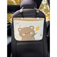 Hộp đựng đồ trên xe ô tô Hình Gấu Thỏ 2024 , Hộp đựng đồ treo ghế , treo xe tiện ích