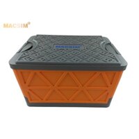 Hộp đựng đồ xếp gọn 55 lít kích thước màu cam ghi 50cm x 34,5cm x 31cm - hộp đựng đồ nhãn hiệu Macsim