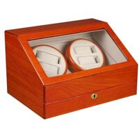 Hộp đựng đồng hồ 4 cơ + 6 quartz Kendal Quad Watch Winder + 6 Storage