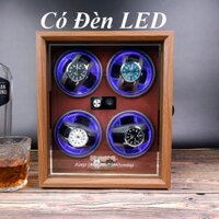 Hộp Đựng Đồng Hồ Cơ 2 Xoay 4 Automatic 6 Trưng Bày Giá Rẻ Da Cacbon Cá Sấu, Cao Cấp Gỗ Chính Hãng