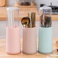 Hộp Đựng Đũa Bằng Nhựa Có Nắp Đậy Chống Bụi Cho Nhà Bếp