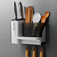 Hộp đựng đũa gia đình đa chức năng đũa lồng tường treo đũa thoát nước giá đỡ đũa nhựa nhà bếp đũa giỏ đồ ăn hộp lưu trữ
