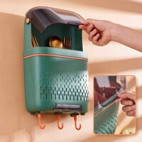 Hộp Đựng Đũa Muỗng có nắp đậy LOẠI TO 30cm Ống cắm đũa chống bụi bẩn côn trùng kệ để đũa Khay đựng thìa đũa muỗng