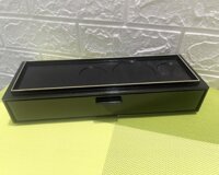 Hộp Đựng Đũa Nhựa Đen Cao Cấp 2 Trong 1 [ Phong Cách Nhật Bản ] [ VIỀN VÀNG ]