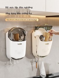 Hộp đựng đũa treo tường kiểu mới 2024 ống đũa cao cấp gia dụng kiểu mới lồng đũa lồng lồng lồng lồn
