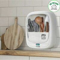 hộp đựng đũa treo tường hokori, ống đũa dán tường 4 ngăn có nắp 6788