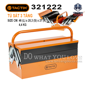 Hộp đựng dụng cụ 5 ngăn Tactix 321222 47.5cm