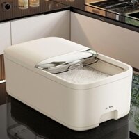 Hộp đựng gạo CAEIORE, Bình kín chống ẩm dung tích lớn, Thùng gạo 5 / 10kg chống côn trùng