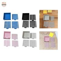 Hộp đựng ghi chú dính kèm hộp lưu trữ ghi chú Stencil