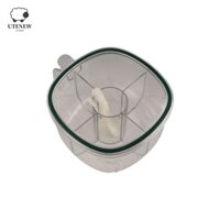 Hộp đựng gia vị 4 ngăn UTENEW, Hộp đựng gia vị chống ẩm bằng nhựa, Hình vuông thực tế kín có nắp Lọ gia vị nhà bếp