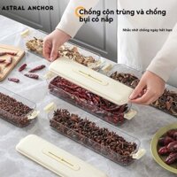 Hộp đựng gia vị nhà bếp có ngăn và kín.