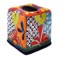 Hộp đựng giấy ăn Handmade Talavera - Made in Mexico