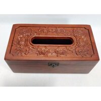 Hộp đựng giấy ăn hình hoa hồng  GỖ HƯƠNG