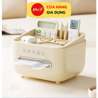 Hộp đựng giấy ăn hình vuông Uforu cao cấp để bàn ăn, bàn làm việc, trên ô tô