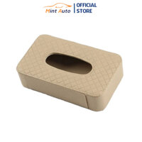 Hộp đựng giấy ăn, hộp đựng khăn giấy trên ô tô bằng da sang trọng - lịch sự