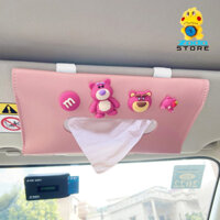 Hộp đựng giấy ăn ô tô - Hộp đựng khăn giấy trên xe hơi chất liệu cao cấp