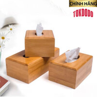 Hộp Đựng Giấy Ăn TOKDODO Tre Trúc Tự Nhiên Nhiều Kích Cỡ - Vuông