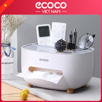 Hộp Đựng Giấy Ăn Và Để Đồ Đa Năng Ecoco Thông Minh Tiện Lợi (E2009)