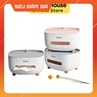 Hộp Đựng Giấy Ăn Và Để Đồ Đa Năng Ecoco Dễ Dàng Sử Dụng Tiện Ích Cho Gia Đình