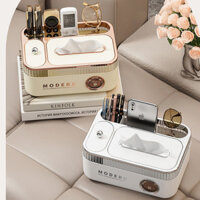 Hộp Đựng Giấy Hình Gấu Tích Hợp Đựng Tăm Nhựa PP Bền Đẹp, Hộp Đựng Giấy Để Bàn Phòng Khách